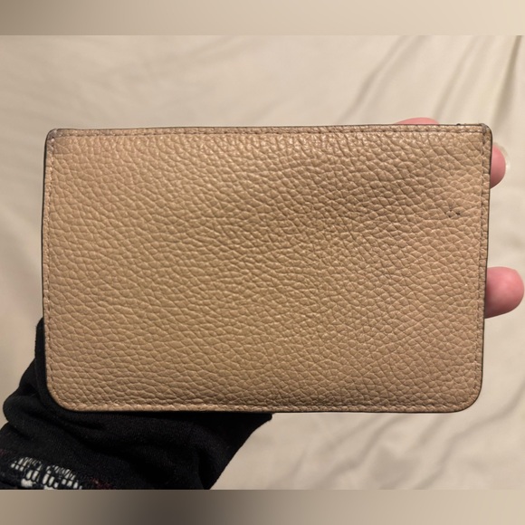 👝Tory Burch Tan Leather Card Wallet with Zip - Picture 2 of 2
